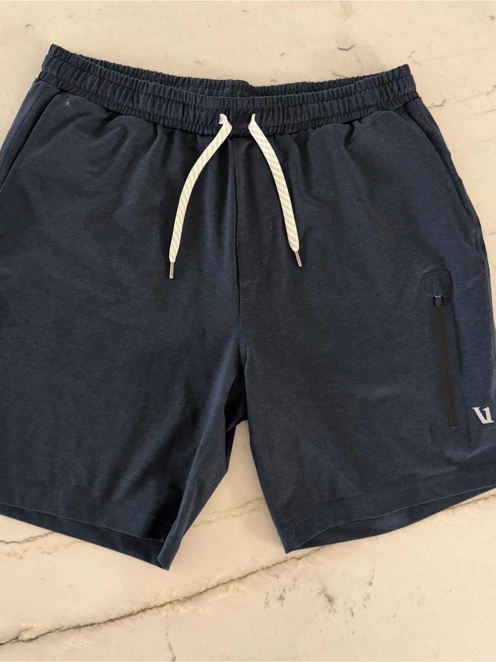Vuori Ponto Performance Shorts Mens 31 Blue/Gray Lightweight Athletic